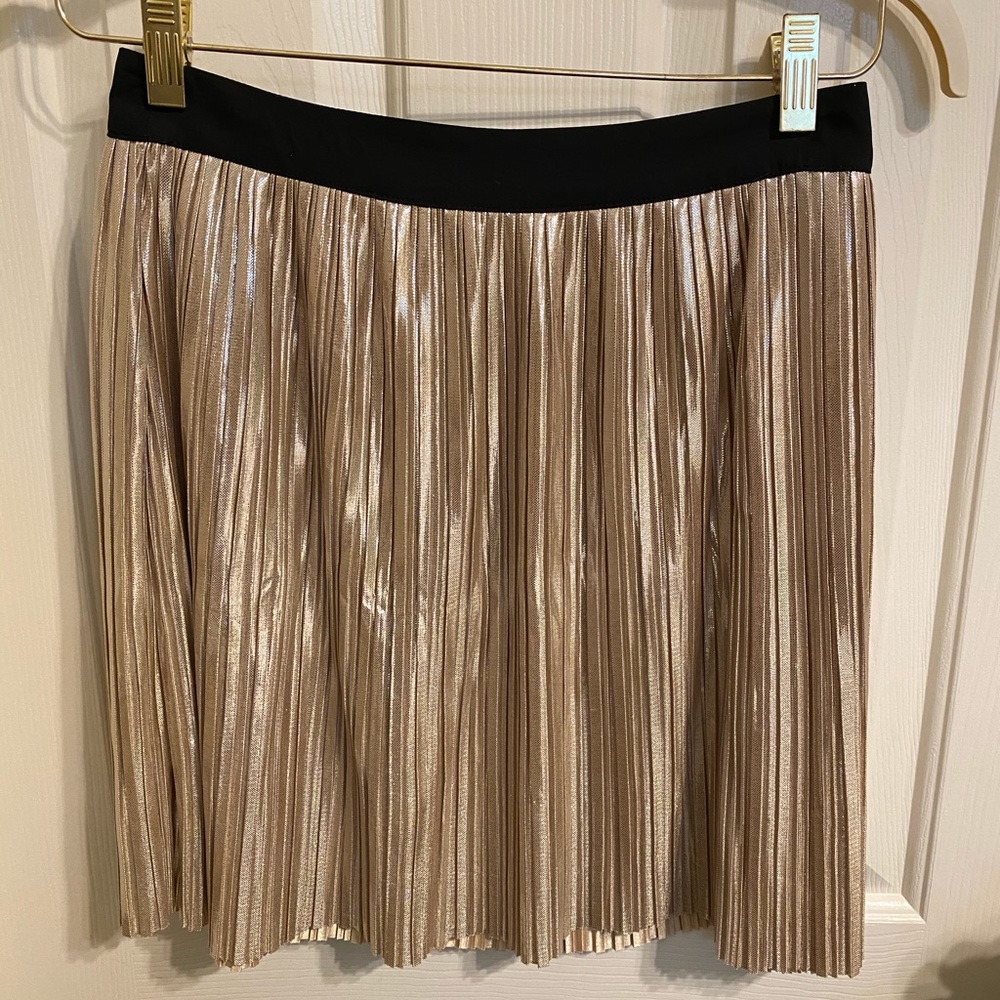 Gold Mini Skirt, Medium